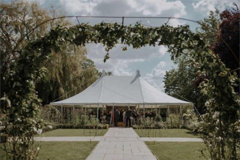 The marquee in summer - Houchins Wedding Venue