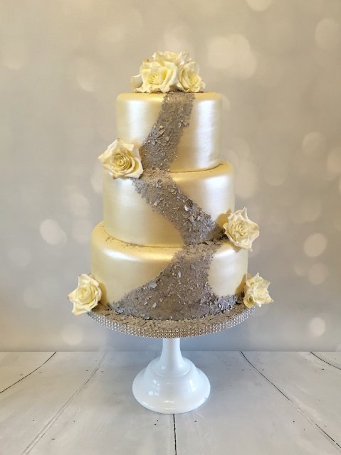 Wedding Cakes and Catering - White Rose Wedding Cakes-Image 35184