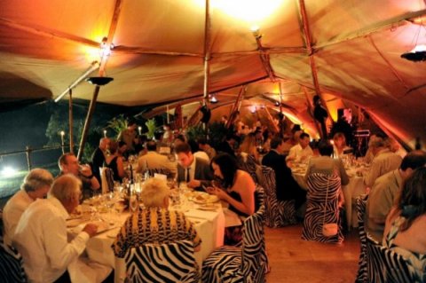 inside a tipi with an african theme - Amazing Parties Ltd
