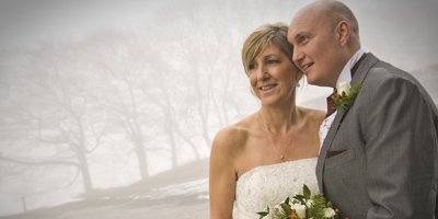 Wintery wedding scene at Rudstone Walk, - Darryl Brooks Photography
