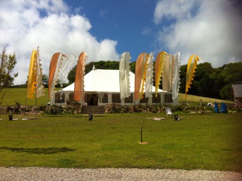Marquee site - Tremenheere Sculpture Garden