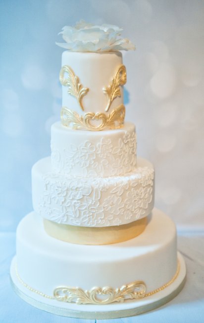 Golden Alencon Lace - Caroline's Cake Company