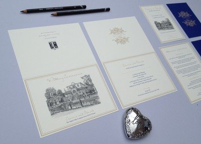 Wedding Guest Books - Illustrated Invitation-Image 30006