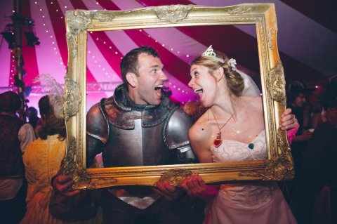 bride with knight in shining armour - Bigtopmania 