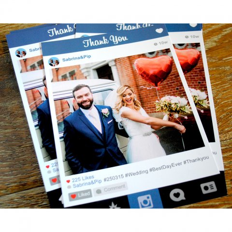 instagram wedding thank you card - WEDFEST