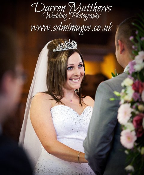 Bride in Church - Darren Matthews Wedding Photography