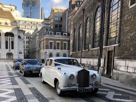 Silver Cloud Rolls Royce and Mercedes Limousine - Elegance Wedding Cars - Wedding Car Hire London