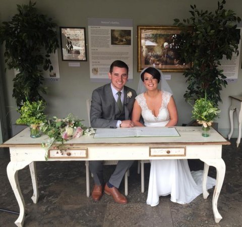 Signing in the Lodge - The Hoste 