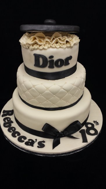 Elegent Dior cake - Celtic Cakes Studio