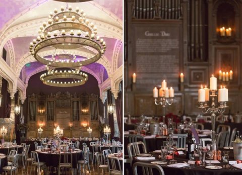 Black Linen & Candelabra set up - Ghillie Dhu