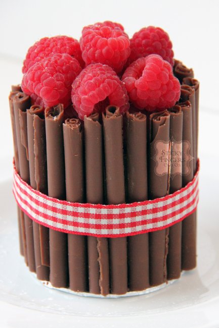 Mini chocolate cigarillo cake - Sticky Fingers Cake Co