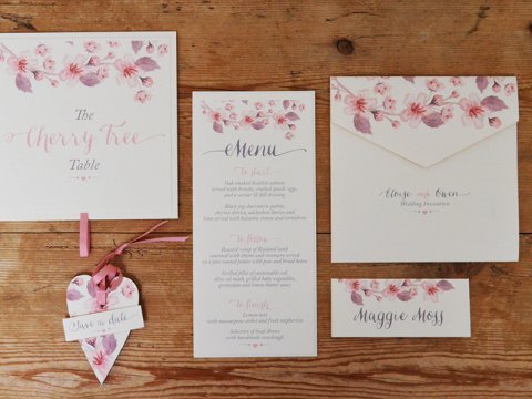 Cherry Blossom Wedding Stationery by On Cloud Nine - On Cloud Nine