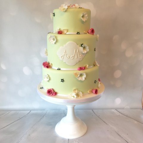 Wedding Cakes - White Rose Wedding Cakes-Image 35189