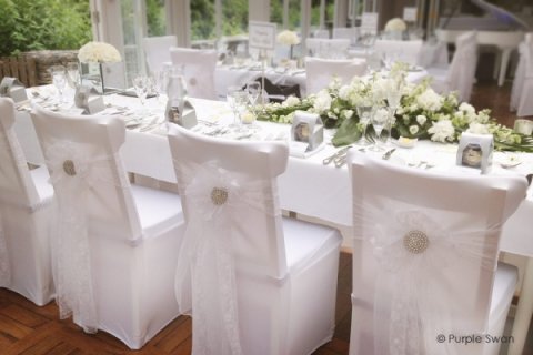 Wedding Venue Decoration - Purple Swan-Image 39420