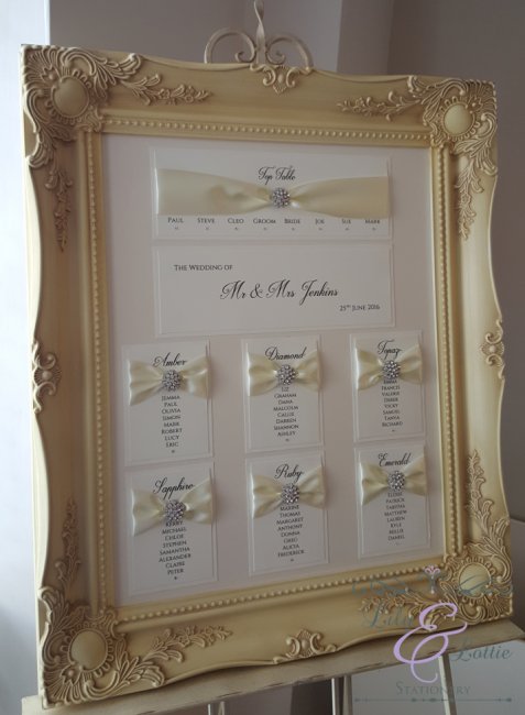 Cherish - Table Plan - Lily & Lottie Stationery