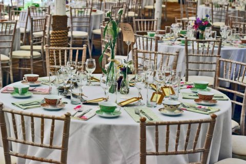 Marquee interior - Old Oak Farm Wedding Venue