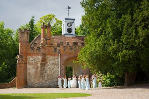 Bridal Party leaving The Gatehouse - Farnham Castle