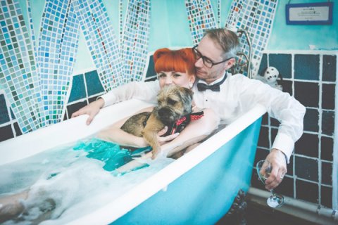 1950's inspired Psychedelic Norfolk Wedding - My Beautiful Bride