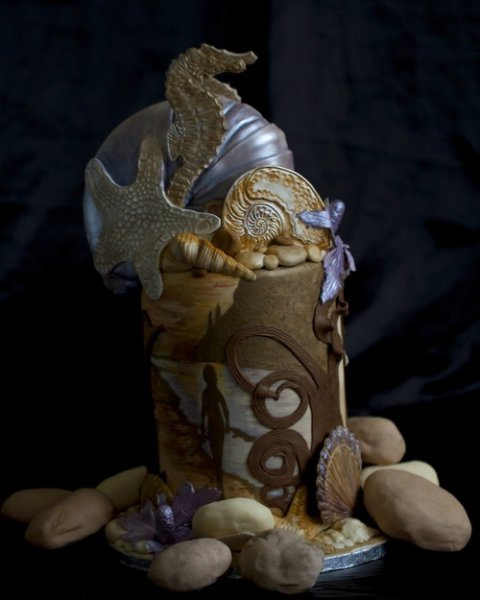 Asian Wedding Fair Peacock - Beachcomber Cakes and The Rocpool School of Baking Ltd