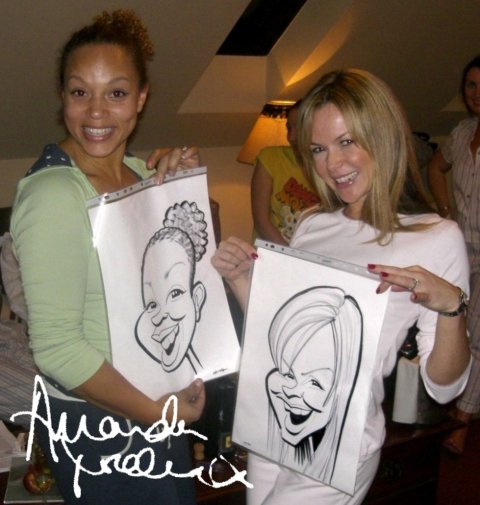 Amanda Holden's hen party - The Wedding Artist
