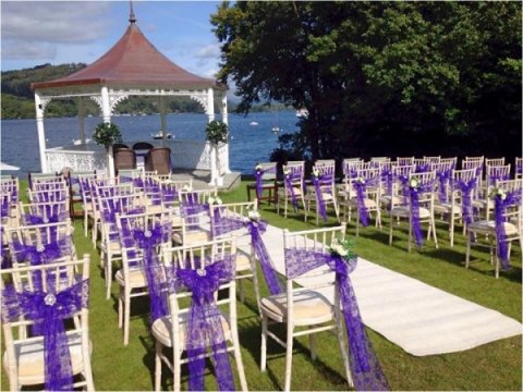Wedding Chair Covers - Purple Swan-Image 39431