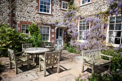 Vine Courtyard - The Hoste 