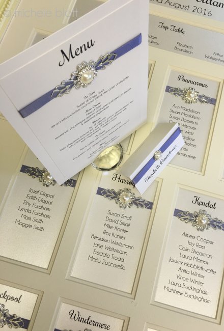 Ornate Framed Wedding Table Plan - Elegant Wedding Stationery and Luxury Table Plans