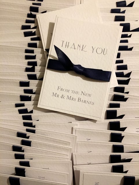 Thank you cards - The House of Airey Wedding Stationery