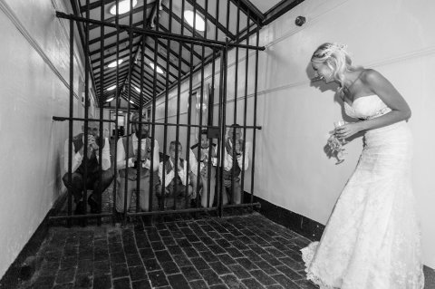 Bride Throwing Away The Key - Burley-Photography