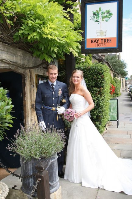 Bride and Groom at The Bay Tree - The Bay Tree Hotel