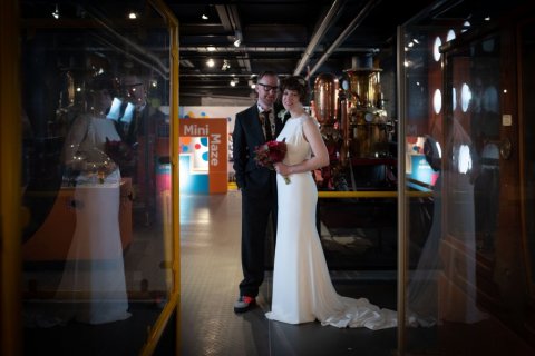 Discovery Museum wedding photograph by Laurence Sweeney Photography - Discovery Museum 