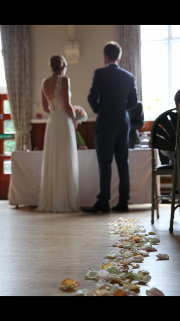 Bride and Groom in Council Chamber - Cuckfield Parish Council