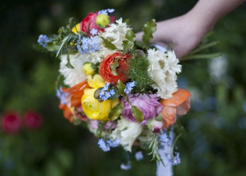 Spring wedding posy - The Flower Patch