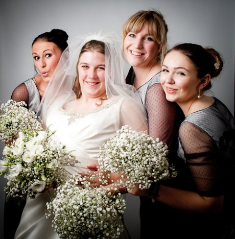 bride with bridesmates - ABL Photography