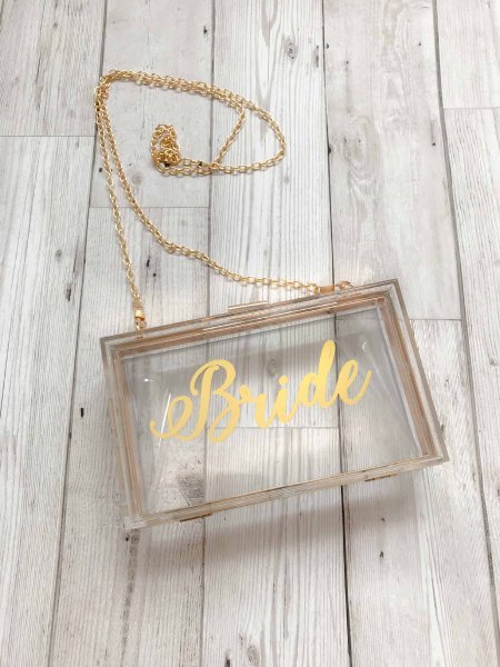 Personalised Clutch Bag - The Personalised Wedding Room