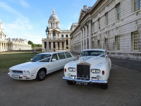 Silver Cloud and X3000 Daimler - Elegance Wedding Cars - Wedding Car Hire London
