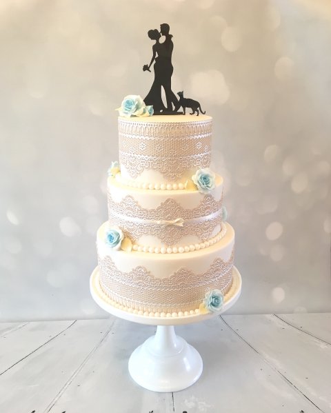 Wedding Cakes - White Rose Wedding Cakes-Image 35196