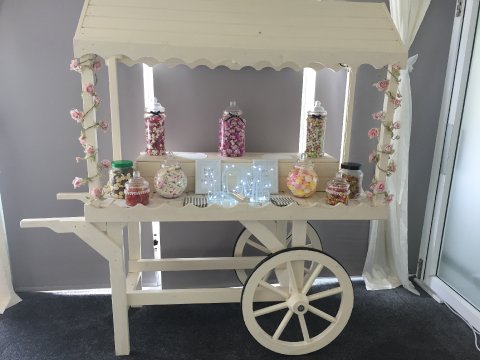 We offer a fully stocked sweet cart - The Garden Rooms