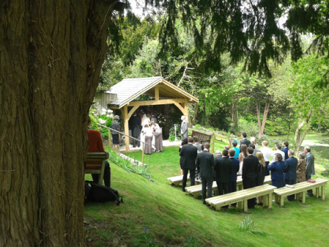 Outdoor Weddings in our Bothy - Langrish House