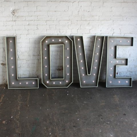 Giant Love Letters (102cm) - Wedding Mall UK