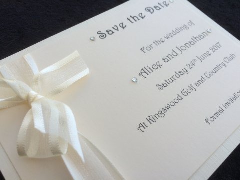 Save The Date - Bow Style - To Have & To Hold Stationery