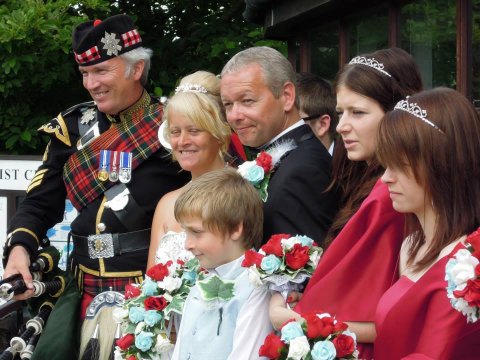 Summer wedding - Highland Bagpipes
