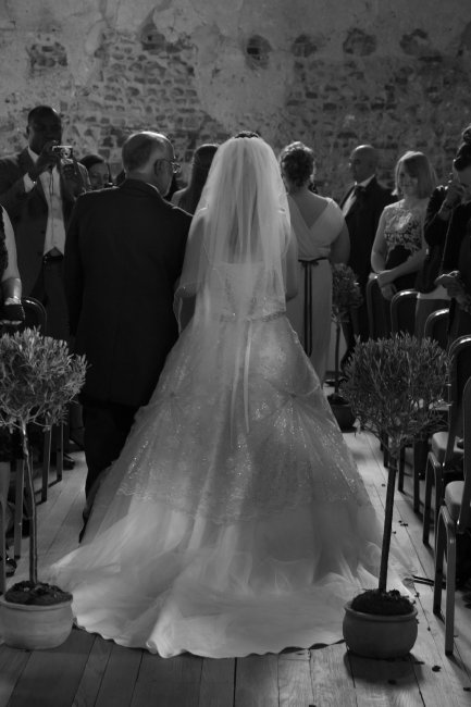 Her dress shimmered as she walked the aisle - Narshada Photography