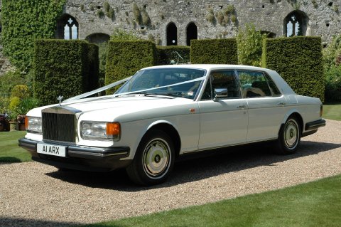 Wedding Cars - White Rolls Royce Wedding Car-Image 33957
