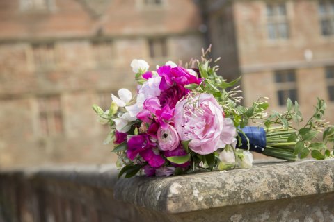 Peonies and roses hand tied bouquet - Akito Floral Design