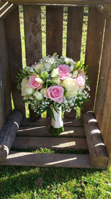 hand tied wedding bouquet - Forget Me Not Blooms Balloons Occasions
