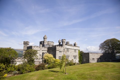 The Castle from the Lawns - Glandyfi Castle