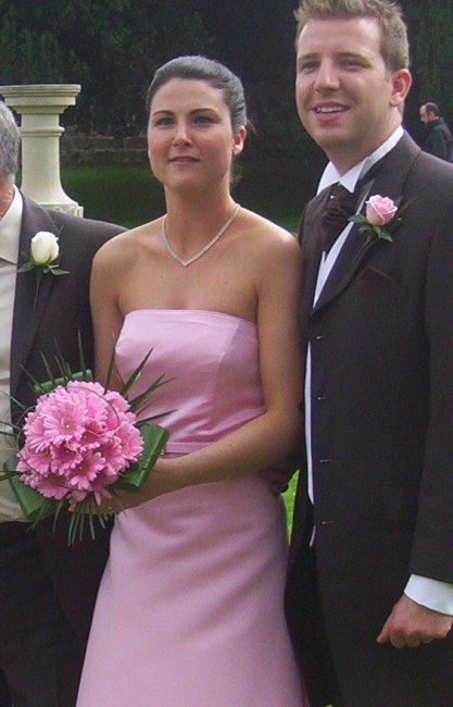 hand tied of pink gemini - Yorkshire rose florist