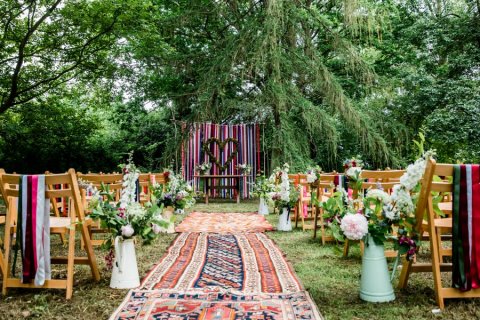 The Woodland wedding area - Houchins Wedding Venue