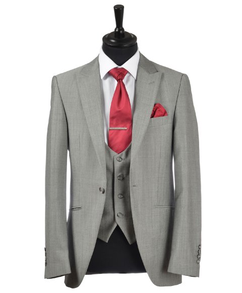 Ascot Grey Carlton Slim Fit Lounge Suit - Hugh Harris Formal